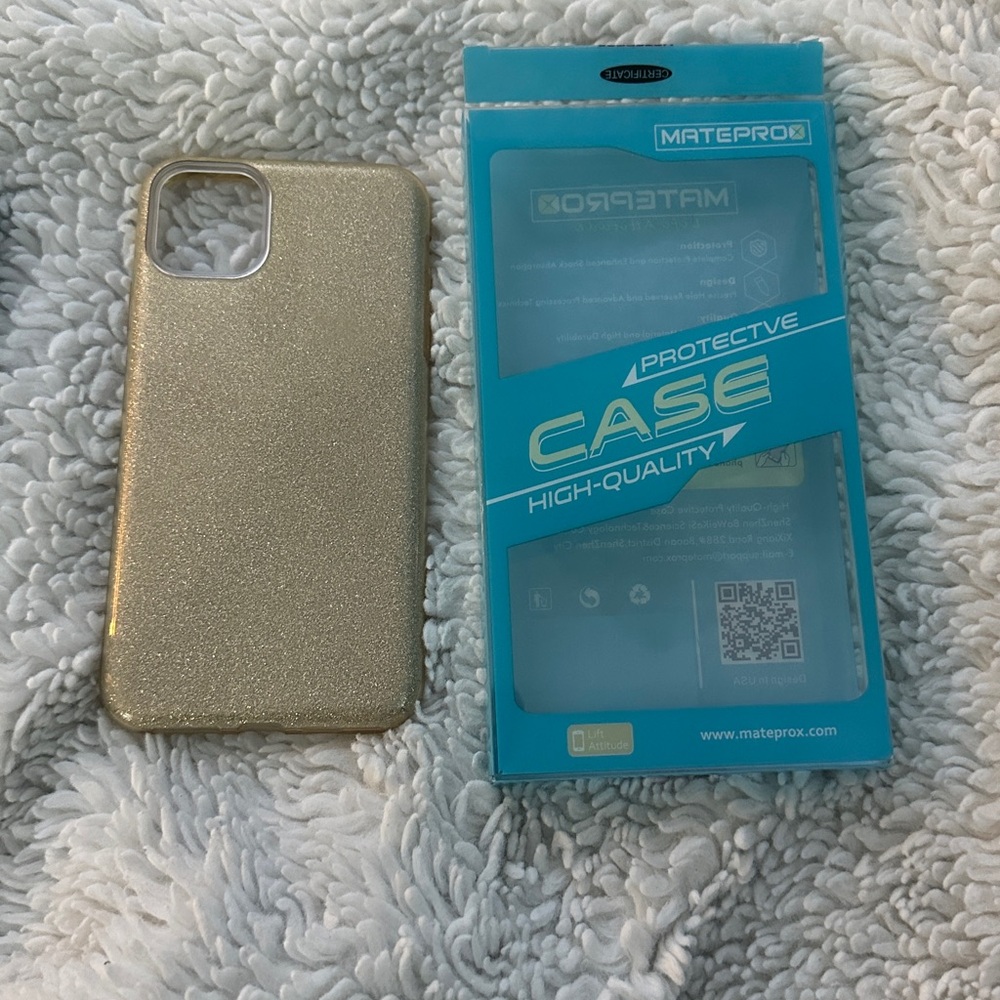 Gold Glitter and Blue Marble IPhone 11 Pro Max Case
